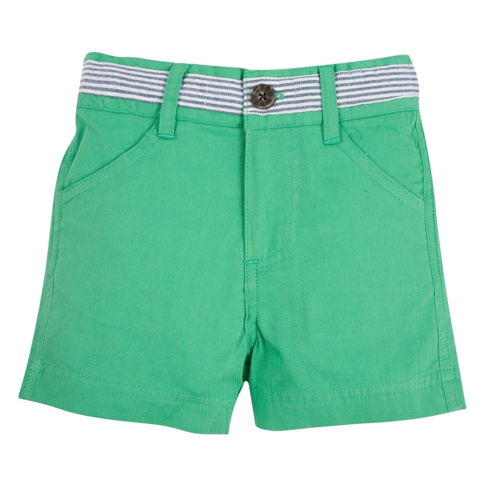 Andy & Evan Twill Seersucker Faux Belt Shorts NEW